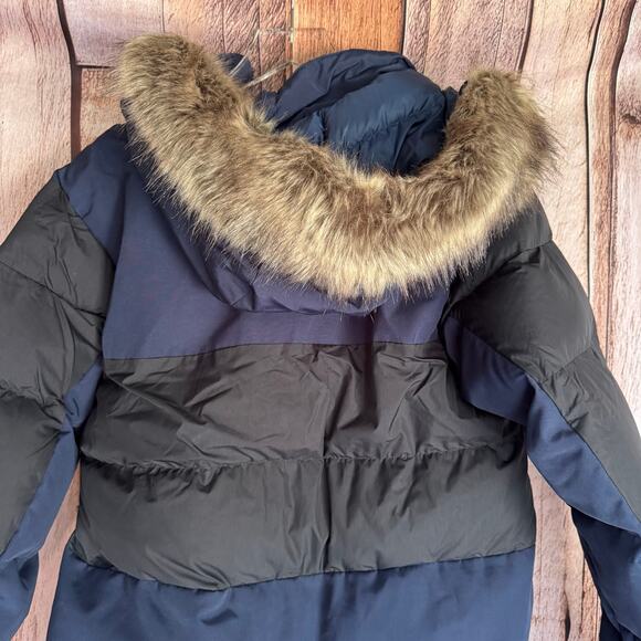 Columbia Jacket Marquam Peak Fusion Parka Small Navy Black Omni-Heat Ski Snow - Picture 5 of 8